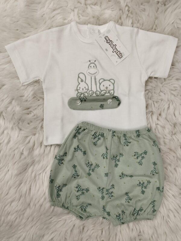 CONJUNTO camiseta + ranita 'animales'