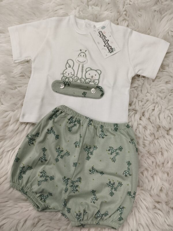 CONJUNTO camiseta + ranita 'animales' - Imagen 3