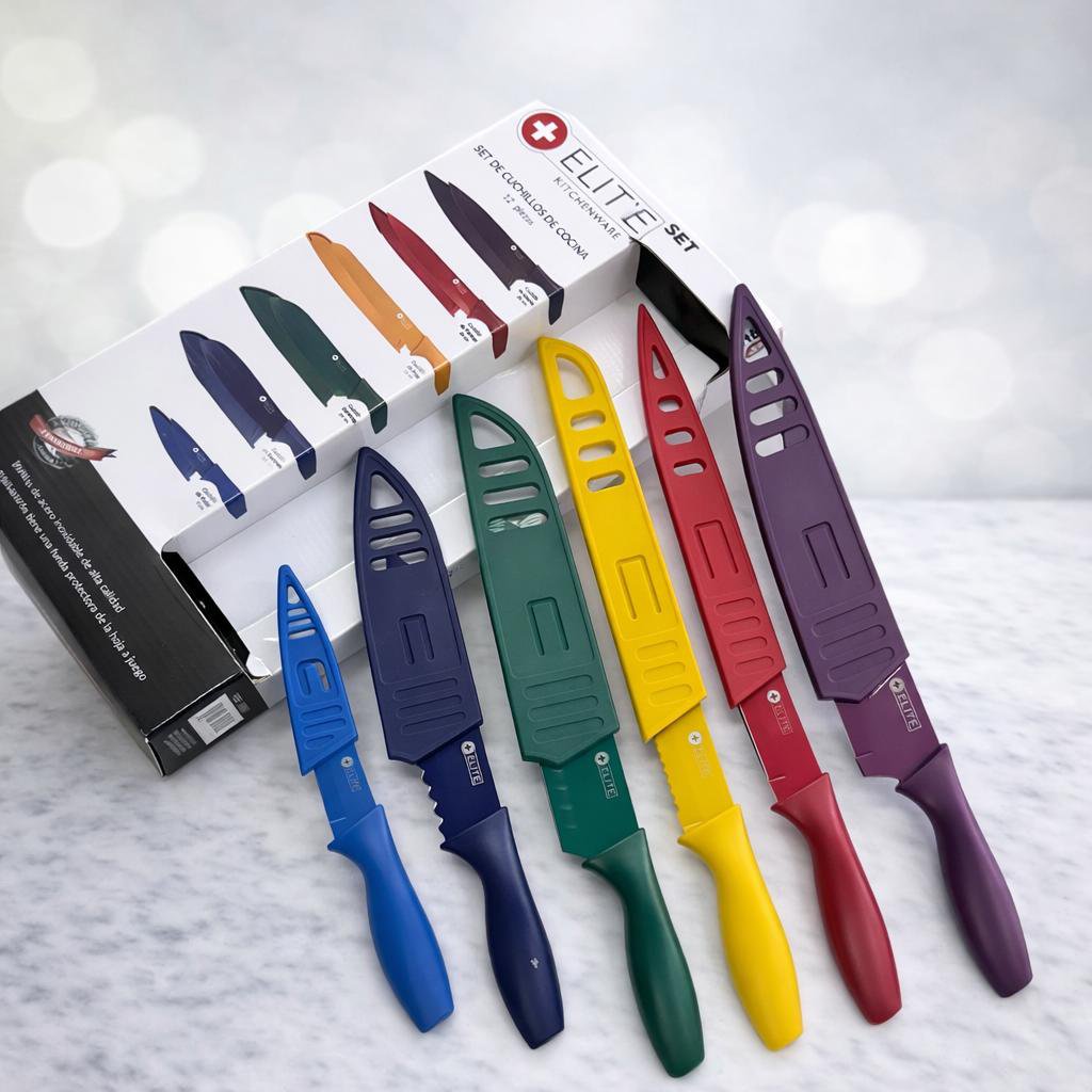 Set de cuchillos de colores