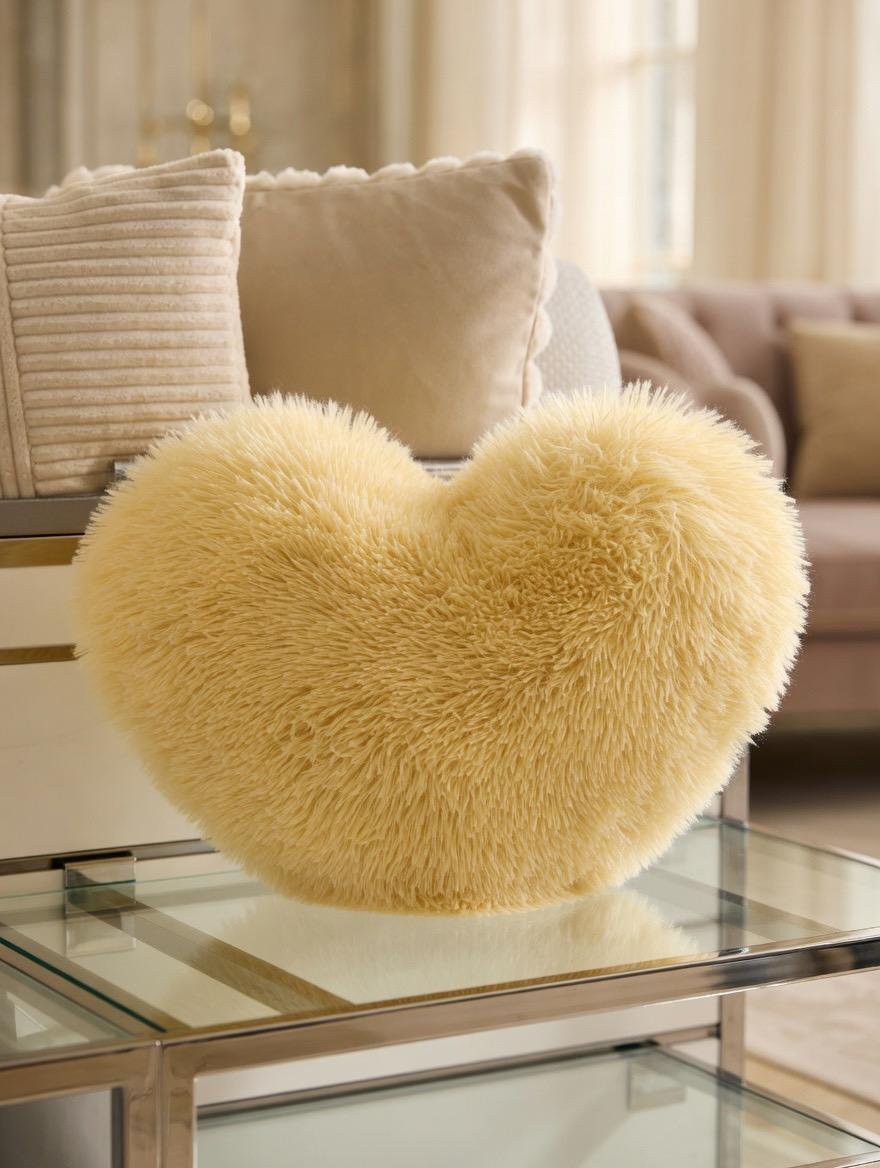 Cojin terciopelo corazón - Imagen 3