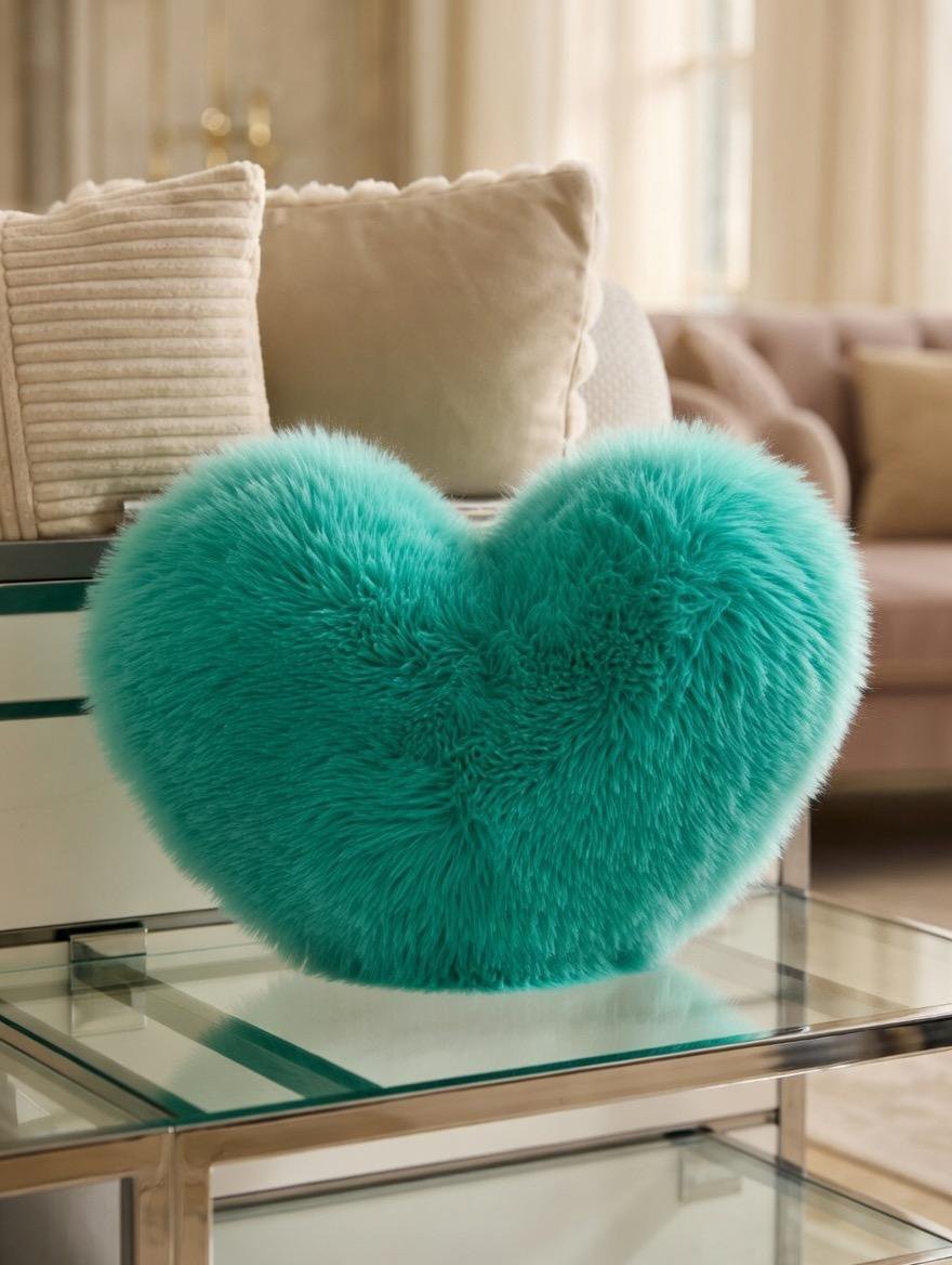 Cojin terciopelo corazón - Imagen 6