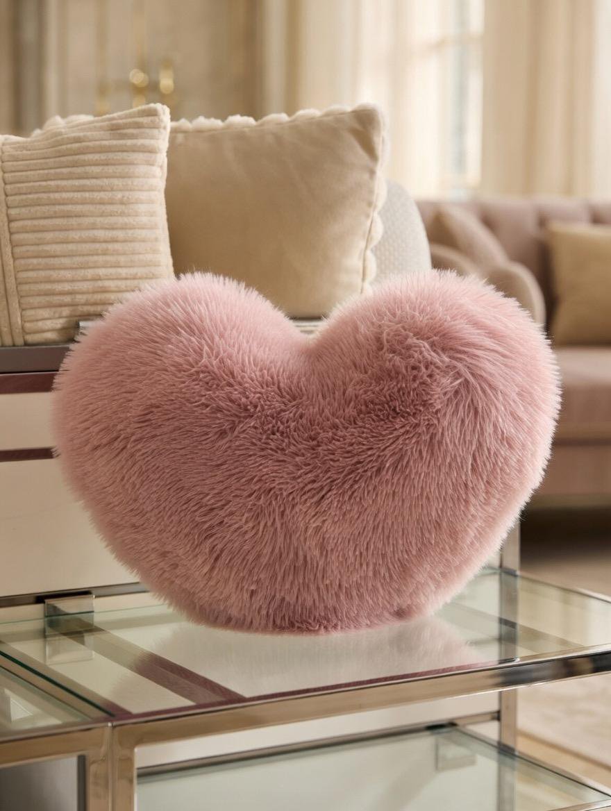 Cojin terciopelo corazón - Imagen 4