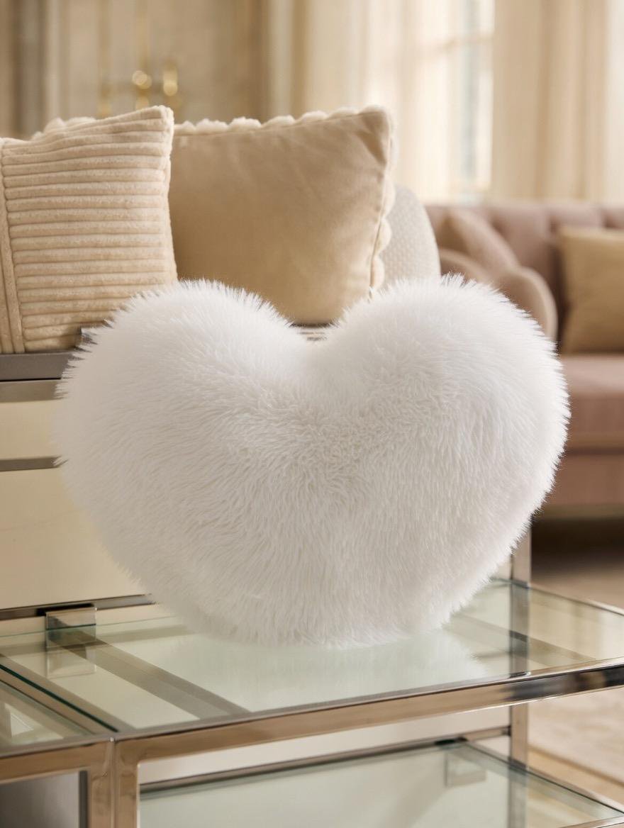 Cojin terciopelo corazón