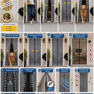 Mosquiteras magnéticas para puertas