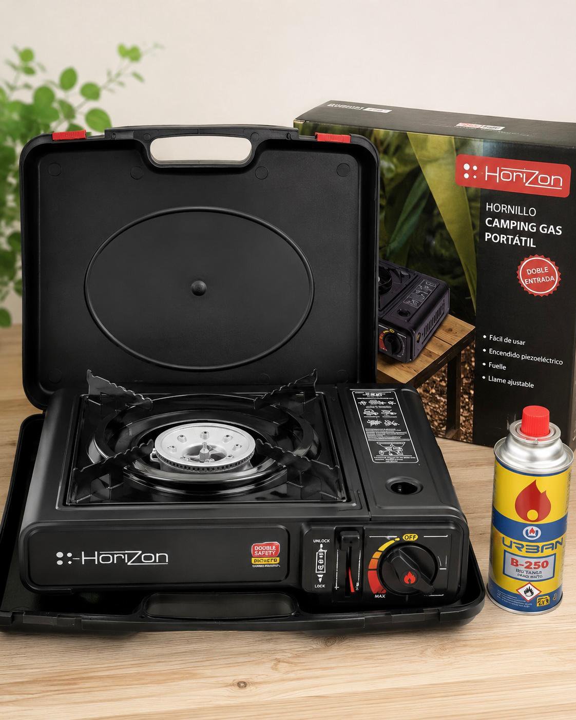 Hornillo Portátil de Gas para Camping