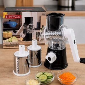 Rallador Manual Multifunción con 3 Cuchillas Intercambiables
