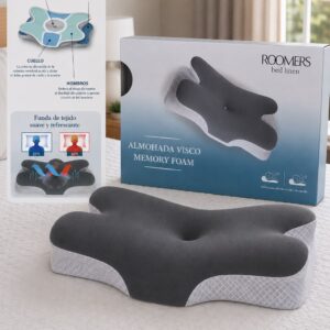Almohada Cervical Viscoelástica Memory Foam – Soporte Ergonómico para un Descanso Reparador