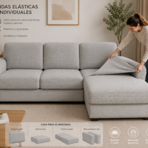 Fundas Elásticas Individuales para Sofá chaiselongue