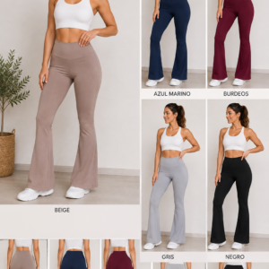 Leggings Acampanados de Cintura Alta